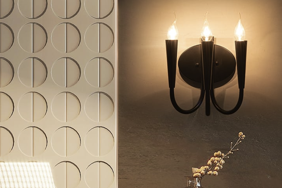 Bedroom Ambiance: Candlestick Wall Lamp Installation